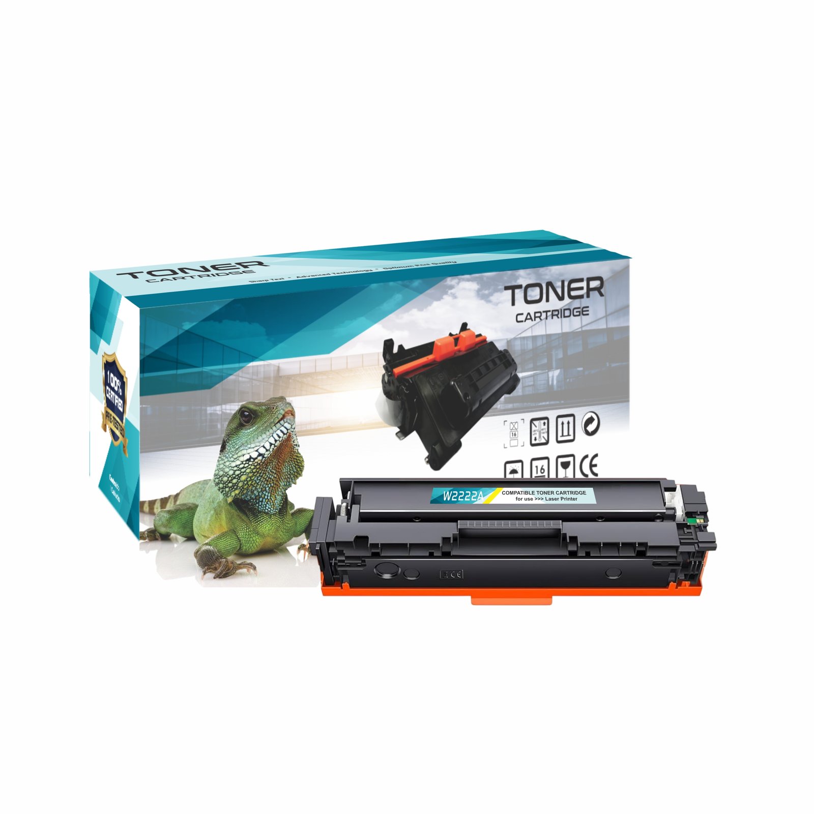 KIT TONER IGUANA COMPATIBLE HP W2220A W2221A W2222A W2223A - Imagen 3
